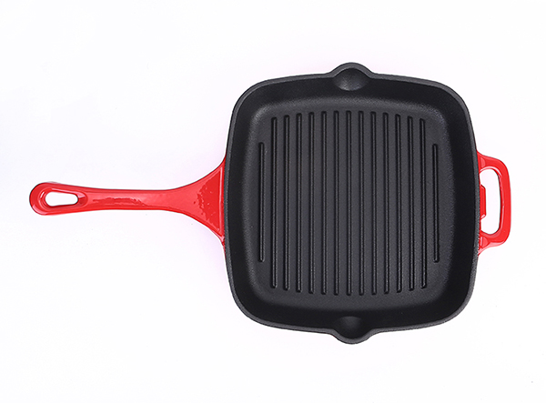 11 inch cast iron Loop help handle frying grill pan