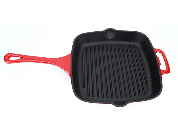 11 inch cast iron Loop help handle frying grill pan