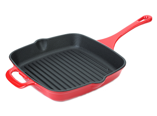 11 inch cast iron Loop help handle frying grill pan