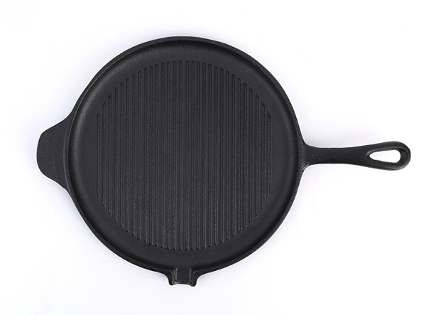 Pre-seasoned cast iron grill pan