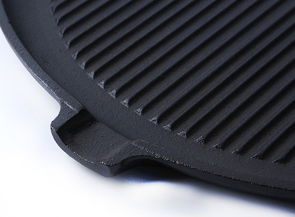 Pre-seasoned cast iron grill pan