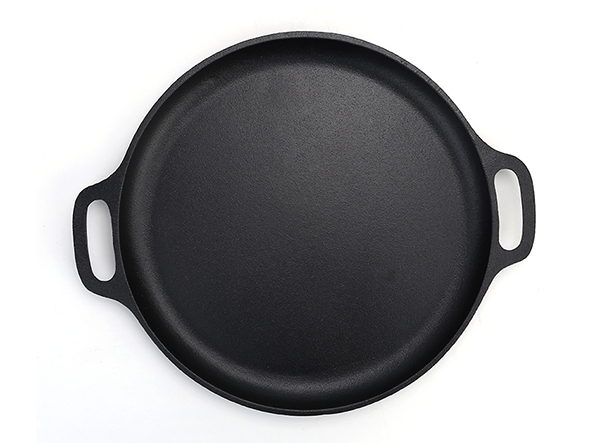 Pre-seasoned cast iron pizza pan