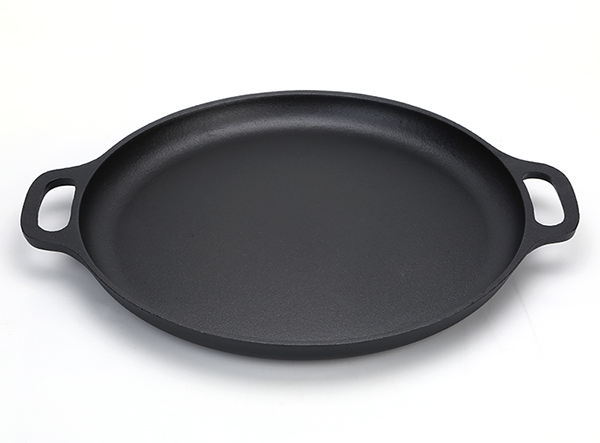 Pre-seasoned cast iron pizza pan