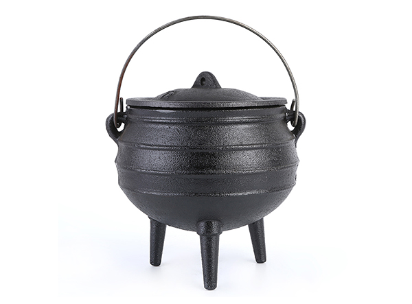 Camping Picnic Cast Iron South African Pot With Lid