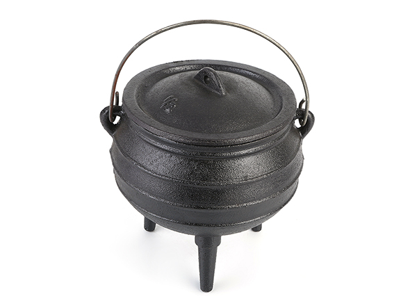 Camping Picnic Cast Iron South African Pot With Lid