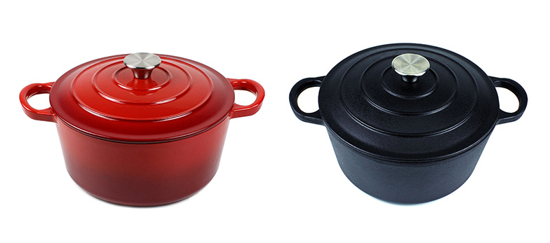 Cast Iron Soup Pot Enameled Stock Pots Enamel Coating Cast Iron Cookware Casseroles