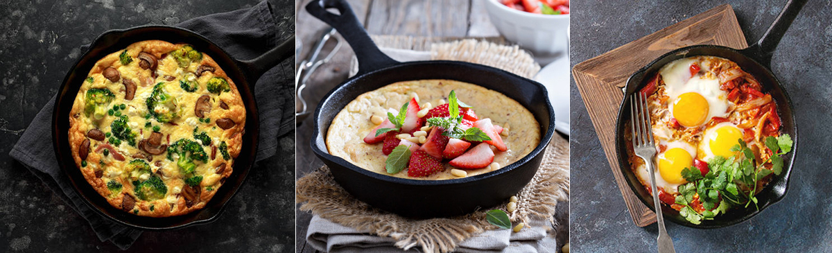 cast iron skillet with long handle