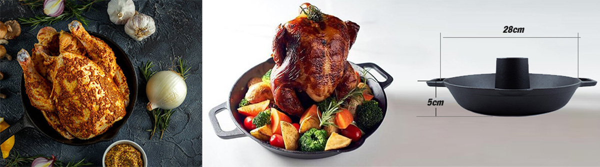 cast iron turkey bird sitter chicken sitter