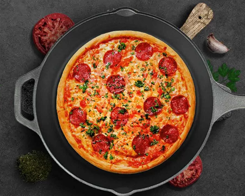 Pizza Stones & Pans Cast Iron