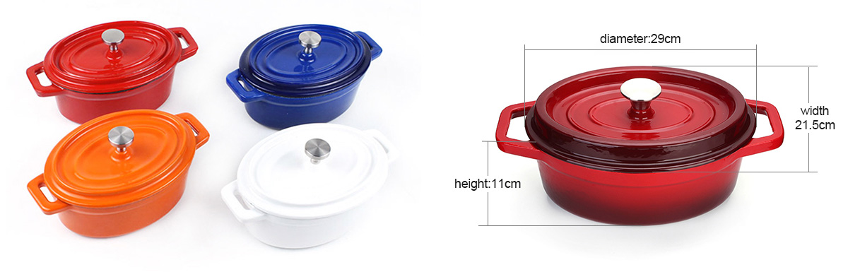 Oval Cast Iron Casserole