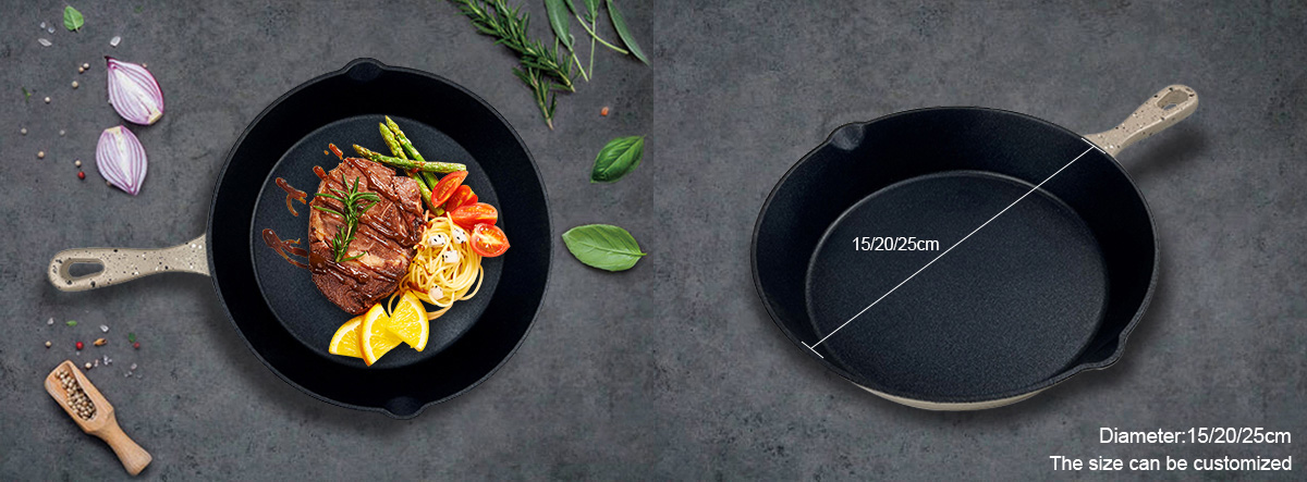 Nonstick cast iron skillet