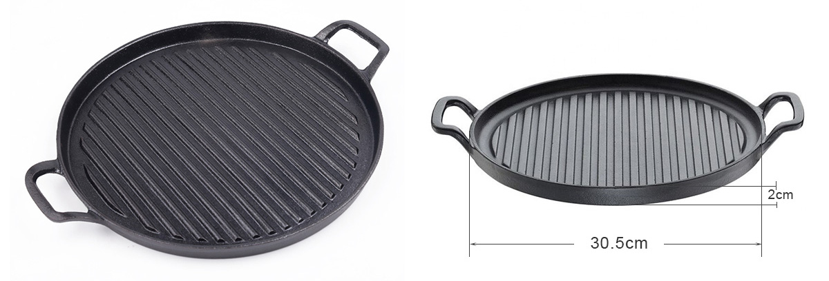 cast iron grill pan pizza pan