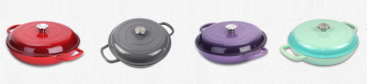 Color of Cast Iron Enamel Shallow Casserole