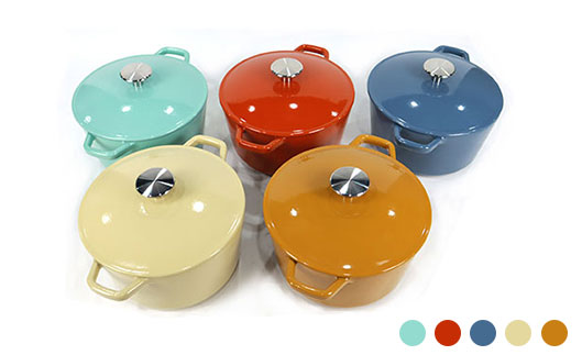 Playing with Color in the Kitchen with Sarchi cast iron