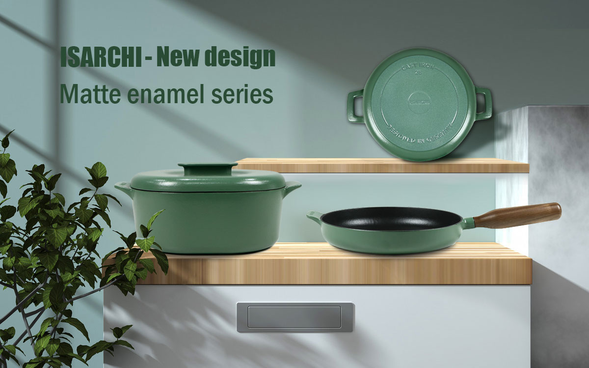 New Products Matte Enamel Cast Iron Cookware Set