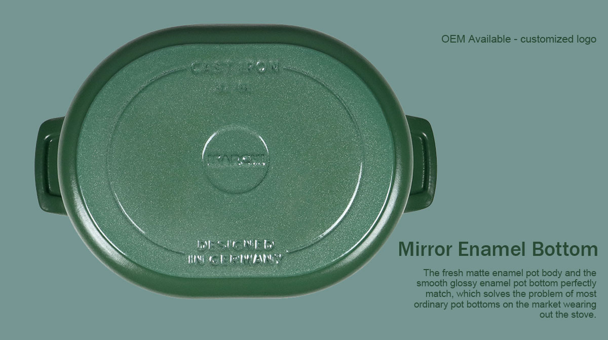 New Products Matte Enamel Cast Iron Cookware Set