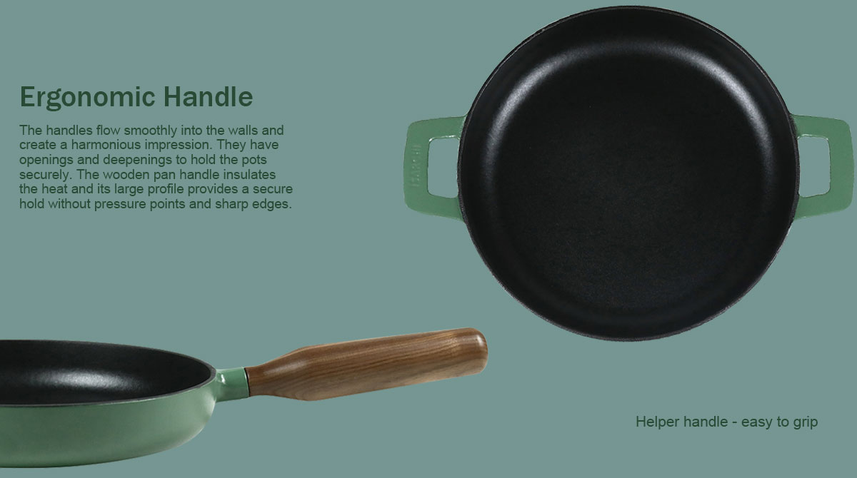 New Products Matte Enamel Cast Iron Cookware Set