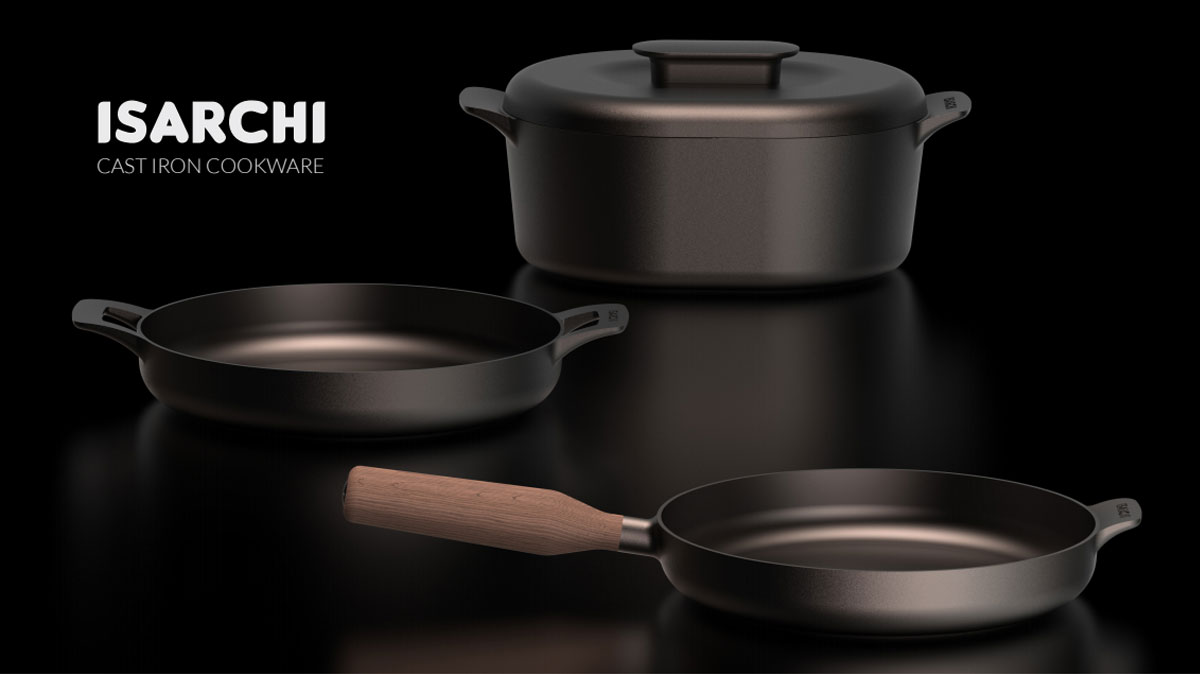 New Products Non-stick Pans Polished Cast Iron Cookware Set