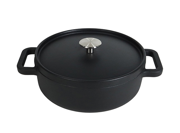 Enameled Cast Iron Round Gourmet Braiser with Lid