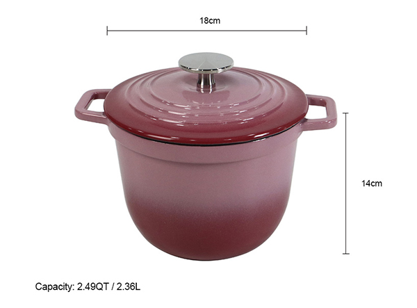 enamel cast iron cooking rice pot