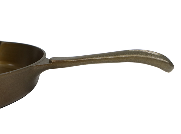 Golden cast iron nonstick skillet