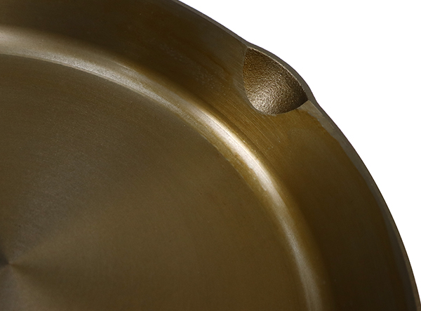 Golden cast iron nonstick skillet