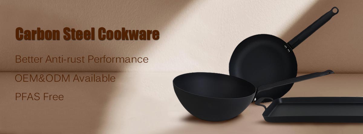 Rust Resistant 10 Inch Coating-Free Carbon Steel Skillet