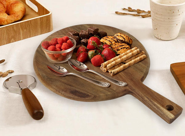 Sarchi Large Paddle Wood Cutting Boards with Handle