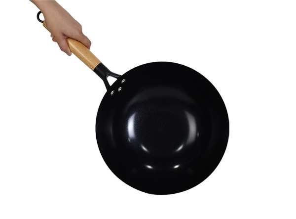 Non Stick Carbon Steel Flat Bottom Wok