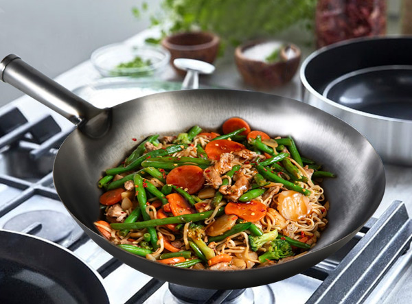 Which carbon steel woks are popular in Europe and America ?cid=3