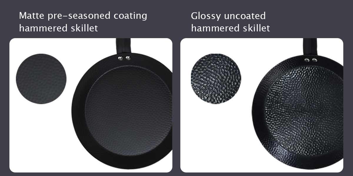 Pre-seasoned Hammered Carbon Steel Crepe