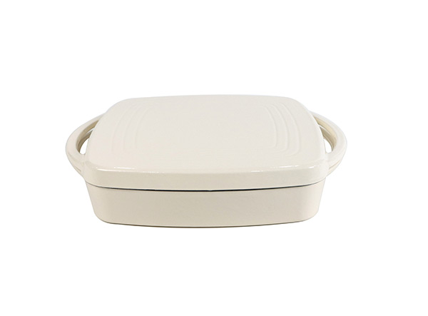 Non-Stick Double Enameled Cast Iron Rectangular Roaster