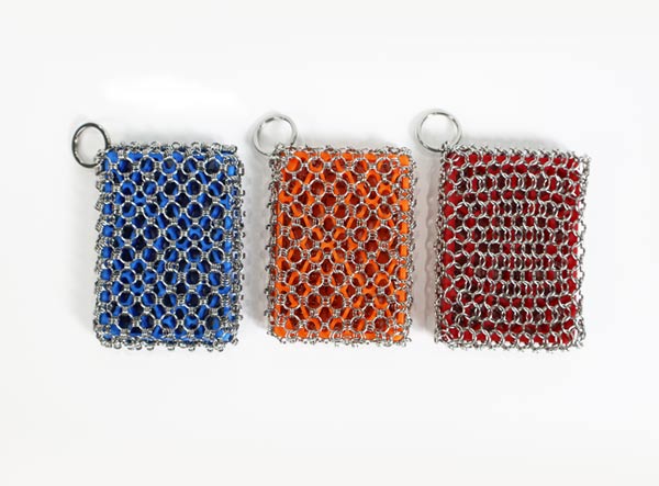 Single Ring High Temperature Resistant Silicone Chainmail Scrubbing Pad