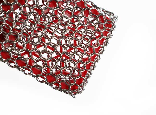 Single Ring High Temperature Resistant Silicone Chainmail Scrubbing Pad
