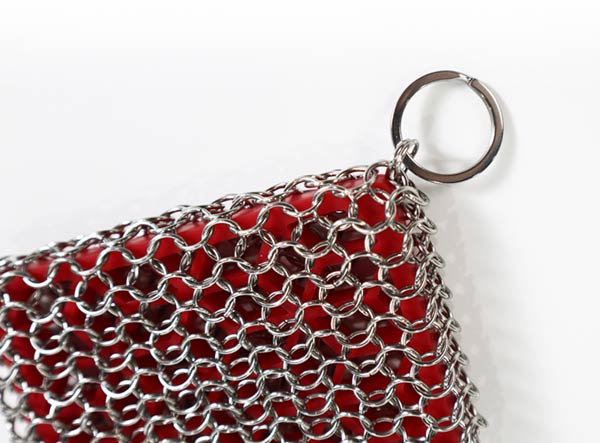 Single Ring High Temperature Resistant Silicone Chainmail Scrubbing Pad