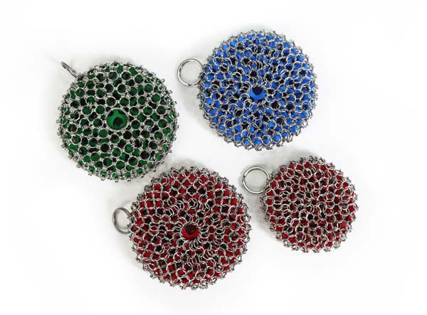 Single Ring High Temperature Resistant Silicone Chainmail Scrubbing Pad