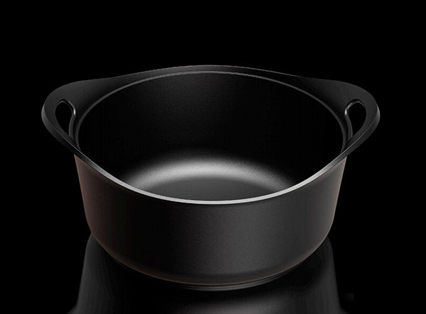 Stackable Cast Iron BBQ Cooking Set with Detachable Handles