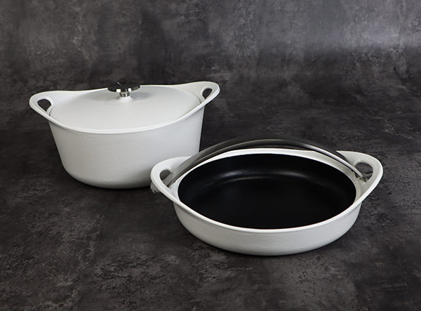 Matte Enamel Cast Iron Barbecue Dutch Oven Set