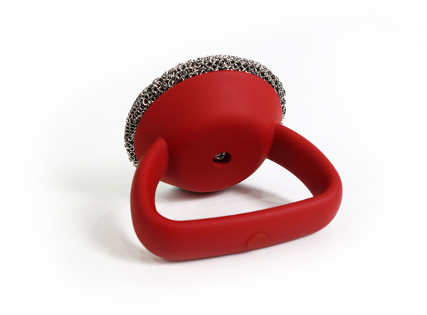 Bulk Sales Food Grade Cast Iron Scrubber with Silicone Insert