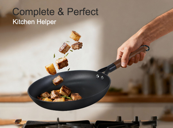 Chef Style Lightweight Cast Iron Skillet