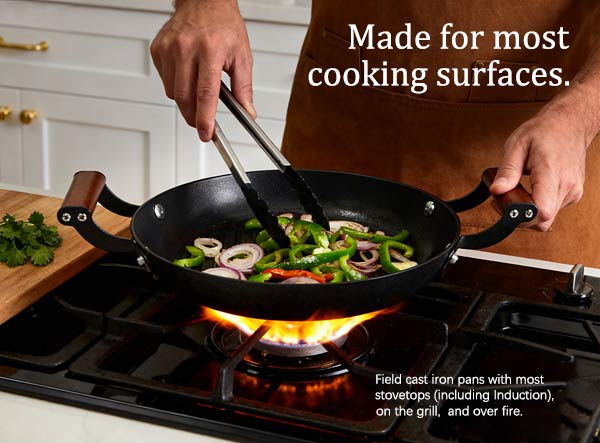 Restaurant-Grade Dual Handle Lightweight Cast Iron Grill Pan Restaurant-Grade Dual Handle Lightweight Cast Iron Grill Pan