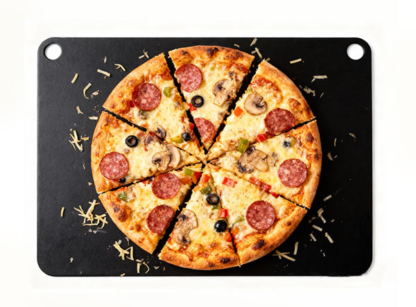 Pre-Seasoned Carbon Steel Pizza Baking Stone for Oven and Grill