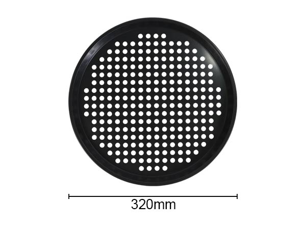 Custom Nonstick Perforated Carbon Steel Pizza Tray for Oven