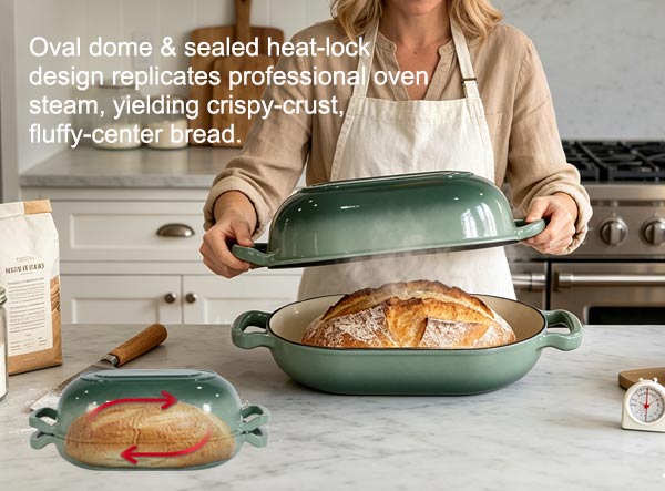 Private Label 2 in 1 Enameled Cast Iron Sourdough Bread Oven Private Label 2 in 1 Enameled Cast Iron Sourdough Bread Oven