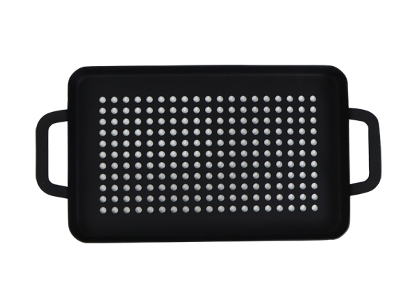 Sarchi Non-Stick Perforated BBQ Grilling Tray with Dual Handles