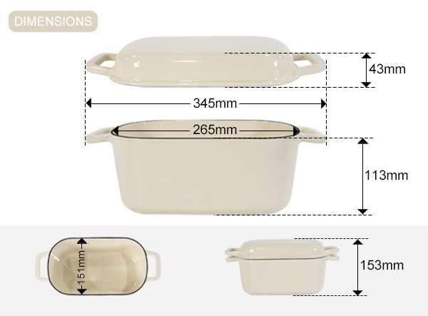OEM Custom Made Enameled Cast Iron Sourdough Bread Pan with Lid OEM Custom Made Enameled Cast Iron Sourdough Bread Pan with Lid