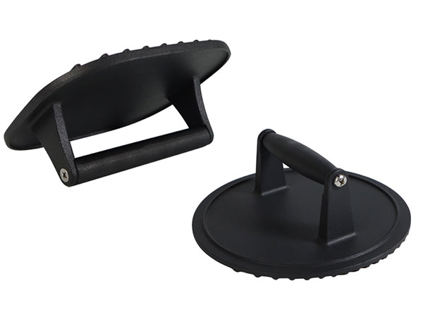 Premium Pre-Seasoned Cast Iron Grill Burger Press | Wholesale