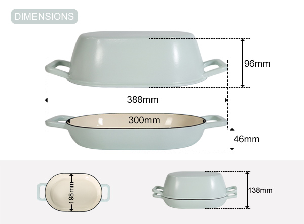Enamel Cast Iron Oval Bread Oven | Dual Function Sourdough Baker Cloche Wholesaler Enamel Cast Iron Oval Bread Oven | Dual Function Sourdough Baker Cloche Wholesaler