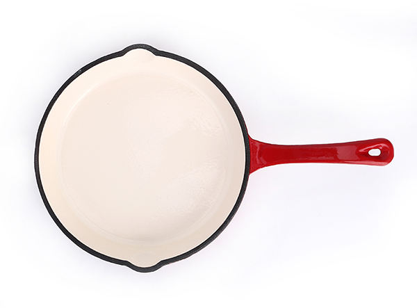 Three-piece enamel frying pan set