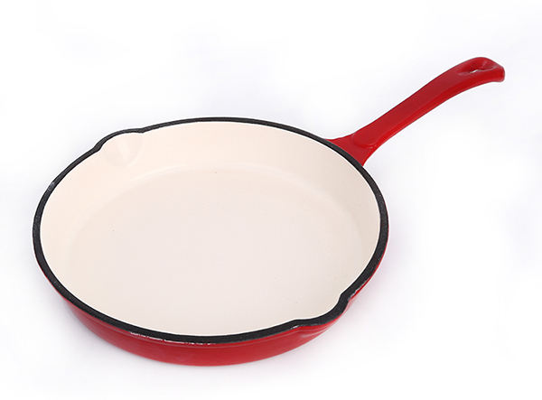 Three-piece enamel frying pan set